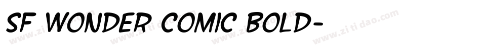 SF Wonder Comic Bold字体转换